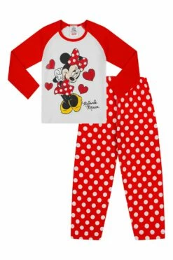 Disney Girls Minnie Mouse Long Pyjamas