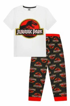 Mens Jurassic Park Long Pyjamas -pajamas shop PJF210706 128 SET
