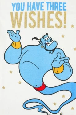 Women's Disney Aladdin Genie 'You Have Three Wishes' Long Pyjamas -pajamas shop PJF210706 71