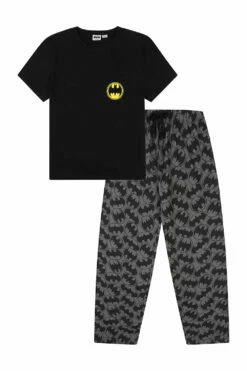 Men's Official Batman Pocket Long Pyjamas Sizes S To 2XL Mens Pjs -pajamas shop PJF211011 14