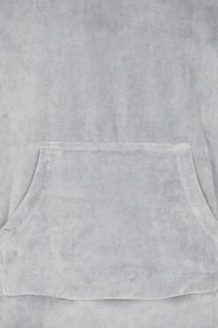 Girls Grey Velour Hooded Lounge Set Tracksuit -pajamas shop PJF220209 20