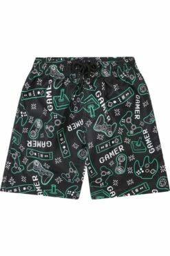 Boys Gaming Controller Short Swimming Trunks
