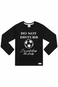 Do Not Disturb I'm Watching The Football White Long Pyjamas 12 Do Not Disturb I'm Watching The Football White Long Pyjamas -pajamas shop PJF220726 37