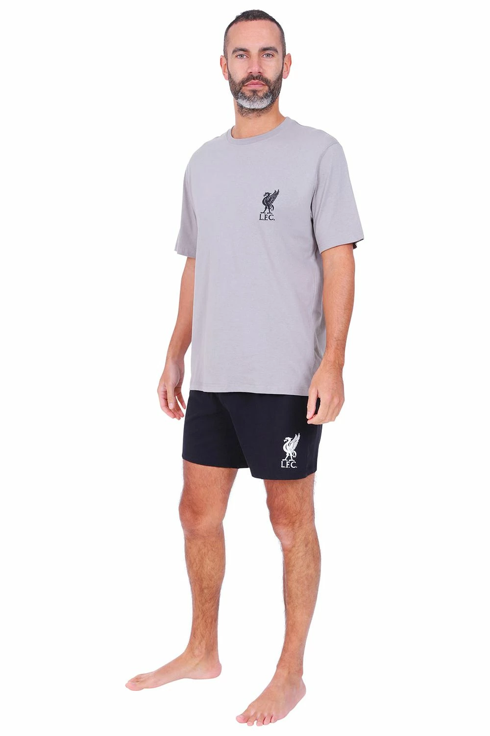 Mens Liverpool F.C Grey Short Pyjamas 3 Mens Liverpool F.C Grey Short Pyjamas