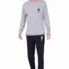 Mens Official Liverpool Football Club Grey Long Pyjamas -pajamas shop PJF221123 93