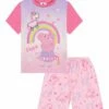 Girls Peppa Pig Unicorn DreamsRainbow Short Pyjamas -pajamas shop PJF230330 6