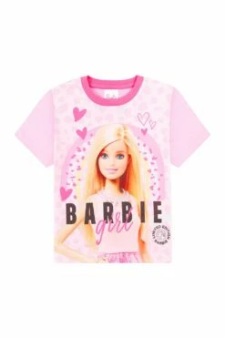 Girls Barbie Girl Short Leopard Print Pink Pyjamas 3 To 10 Years 12 Girls Barbie Girl Short Leopard Print Pink Pyjamas 3 To 10 Years -pajamas shop PJF230419 2