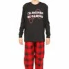 I'd Rather Be Gaming Woven Red Long Pyjamas -pajamas shop PJF230709 124