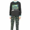 Boys Glow In The Dark Game Over Time To Recharge Batteries Long Pyjamas -pajamas shop PJF230709 155