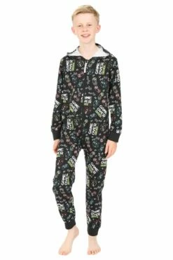 Boys Game Over Recharging Onesie Sleepsuit