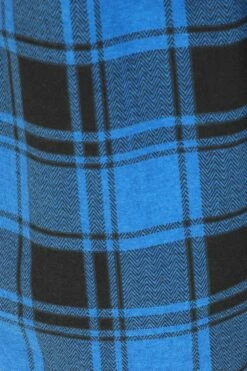 Boys Blue Check Cotton Long Pyjamas -pajamas shop PJF230710 141