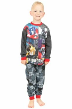 Boys Transformers Optimus Prime And Bumblebee Long Pyjamas