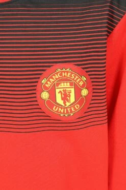 Manchester United FC Boys Red Black Long Pyjamas -pajamas shop PJF230710 68