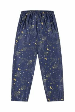 Women's Harry Potter Hedwig Long Navy Satin Pyjama Set -pajamas shop PJF231011 4