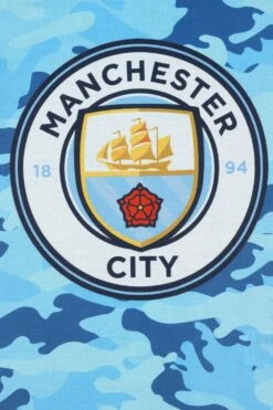 Boys Manchester City Blue Camouflage Long Pyjamas -pajamas shop PJF231012 28