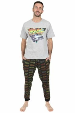 Mens Back To The Future Long Pyjamas