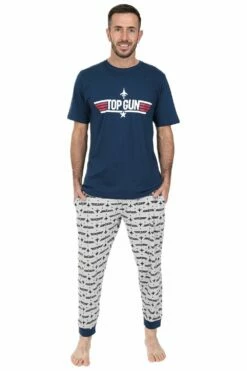 Mens Top Gun Long Pyjamas