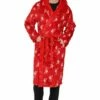 Liverpool F.C. Mens Official Dressing Gown Fleece Hooded Robe Red -pajamas shop PJFMale231025 87