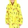 Pokemon Boys Girls Pikachu Dressing Gown Fleece Hooded Kids Robe -pajamas shop PJFModels230822 65