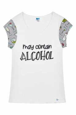 Women's Cheeky May Contain Alcohol Short Pyjamas -pajamas shop PJF 04 01