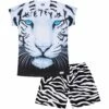 3D Style Tiger Short Pyjamas -pajamas shop PJF 06 03