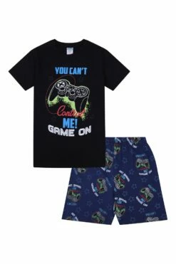 Boys 'You Can't Control Me' Short Pyjamas