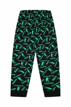 I'd Rather Be Flossin Long Pyjamas -pajamas shop PJF 190502 23