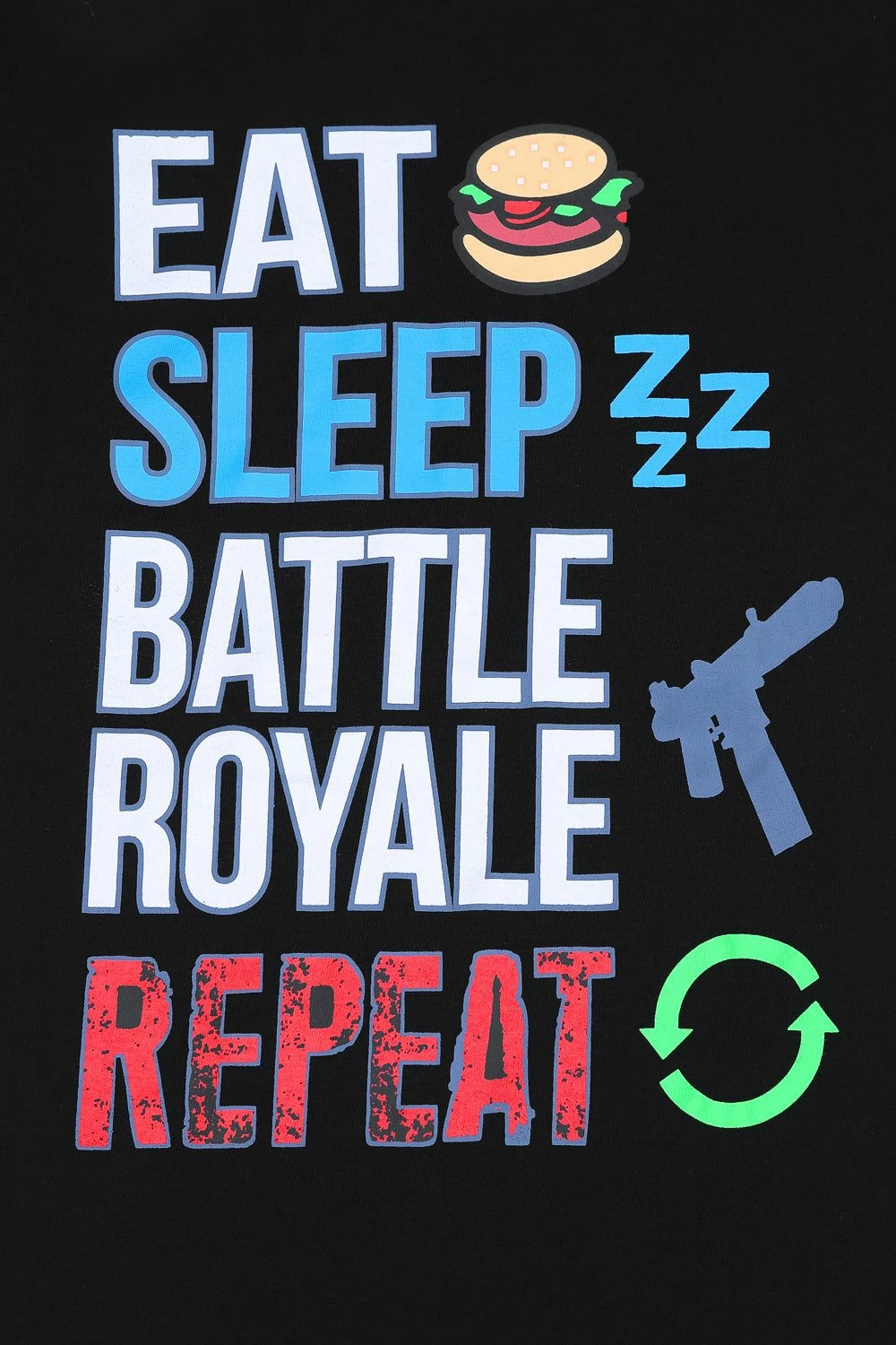 Eat Sleep Battle Royale Repeat Short Pyjamas 5 Eat Sleep Battle Royale Repeat Short Pyjamas - Image 3