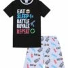Eat Sleep Battle Royale Repeat Short Pyjamas -pajamas shop PJF 190502 27 SET