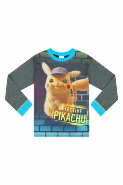 Boys Detective Pikachu Pokemon Long Pyjamas -pajamas shop PJF 190621 16