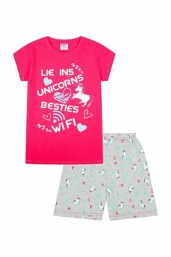 Girls Unicorn Wifi Short Pyjamas -pajamas shop PJF 190710 59