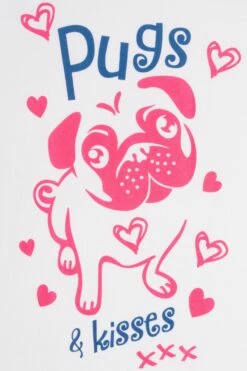 Girls Pugs And Kisses Long Pyjamas -pajamas shop PJF 21 e9cf7c64 19b4 45e4 ad11 6fc663978844