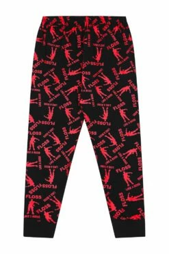 Floss Like A Boss Red Long Pyjamas -pajamas shop PJF 3 2f0f11c7 e848 49bf 9894 f2d597c9304d