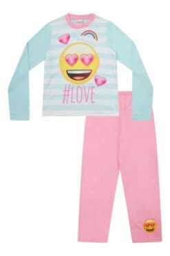 Girls #Love Emoji Long Pyjamas