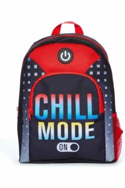 Chill Mode On Gaming School Bag, Kids Boys Gamer Backpack -pajamas shop PYJAMA FACTORY BAGS 096
