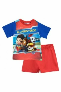 Boys Paw Patrol 'All Paws On Deck' Short Pyjamas 5-6 Years
