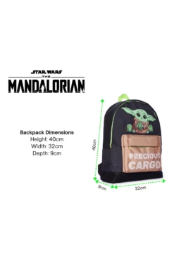 The Mandalorian School Bag, Kids Backpack, Baby Yoda Boys Backpack Precious Cargo -pajamas shop Preciouscargobackpack2
