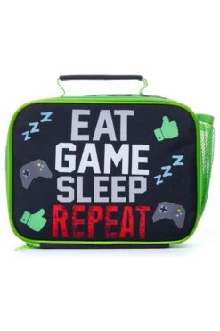 Eat Game Sleep School Bag And Lunch Bag 2 Piece, Kids Boys Gamer Backpack -pajamas shop PyjamaBagsJUL 216874 1