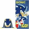 Official Sonic The Hedgehog Fold Away Towel Bag -pajamas shop Sonictowl