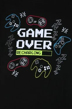 Boys Game Over Recharging Short Pyjamas -pajamas shop TPF1085C 2