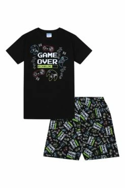 Boys Game Over Recharging Short Pyjamas -pajamas shop TPF1085C 4