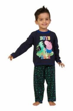 Boys Peppa Pig 'Boys Rule' Long Pyjamas 4-5 Years