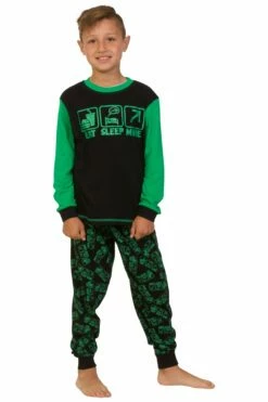 Boys Eat Sleep Mine Long Pyjamas