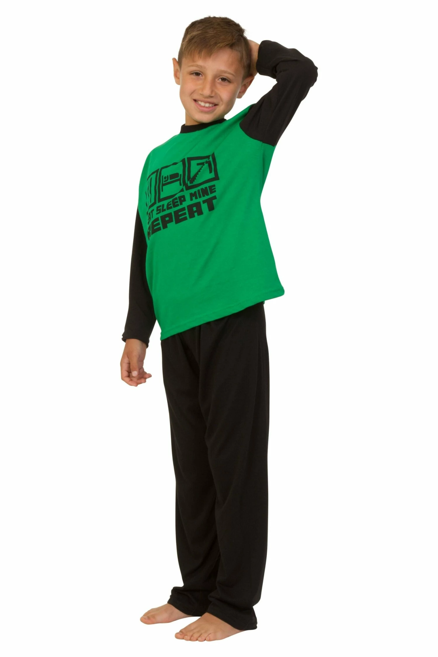 Boys Eat Sleep Mine Repeat Long Pyjamas 3 Boys Eat Sleep Mine Repeat Long Pyjamas
