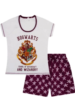 Women's Harry Potter Hogwarts Short Pyjamas -pajamas shop harry potter ladies short pyjamas ss18