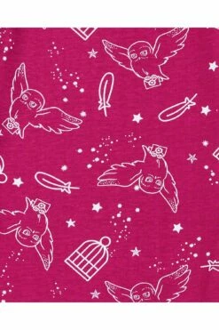 Girls Harry Potter Hedwig I Got My Letter Hogwarts Short Pyjamas -pajamas shop harrypotterredcloseup3 2
