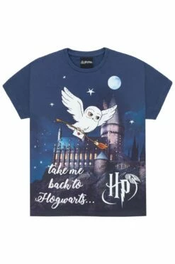 Women's Harry Potter Pyjamas Hedwig Take Me Back To Hogwarts Short -pajamas shop harrypottershortblue2 4a5ab05b 59b0 4562 825f f548b1e6d97a
