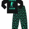 I'd Rather Be Flossin Long Pyjamas -pajamas shop i d rather be flossin green floss pyjamas