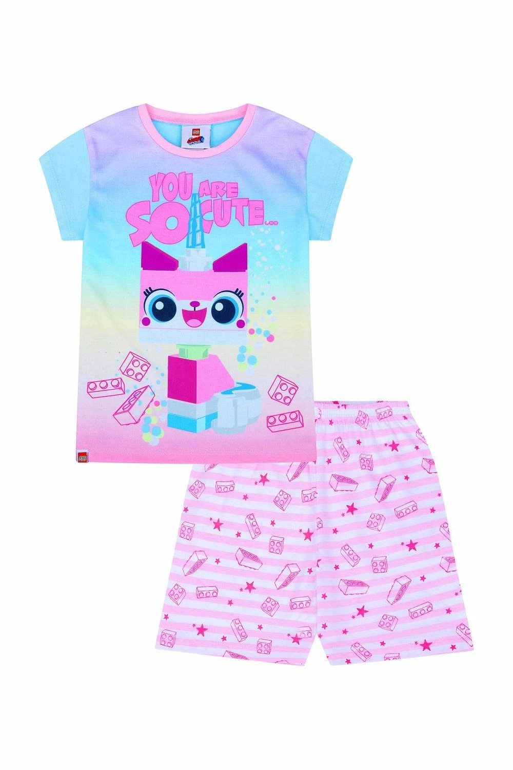 Official Lego Movie Unikitty Short Pyjamas 3 Official Lego Movie Unikitty Short Pyjamas