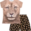 Lion Paw Print 3D Short Pyjamas -pajamas shop lion 3d short pyjamas